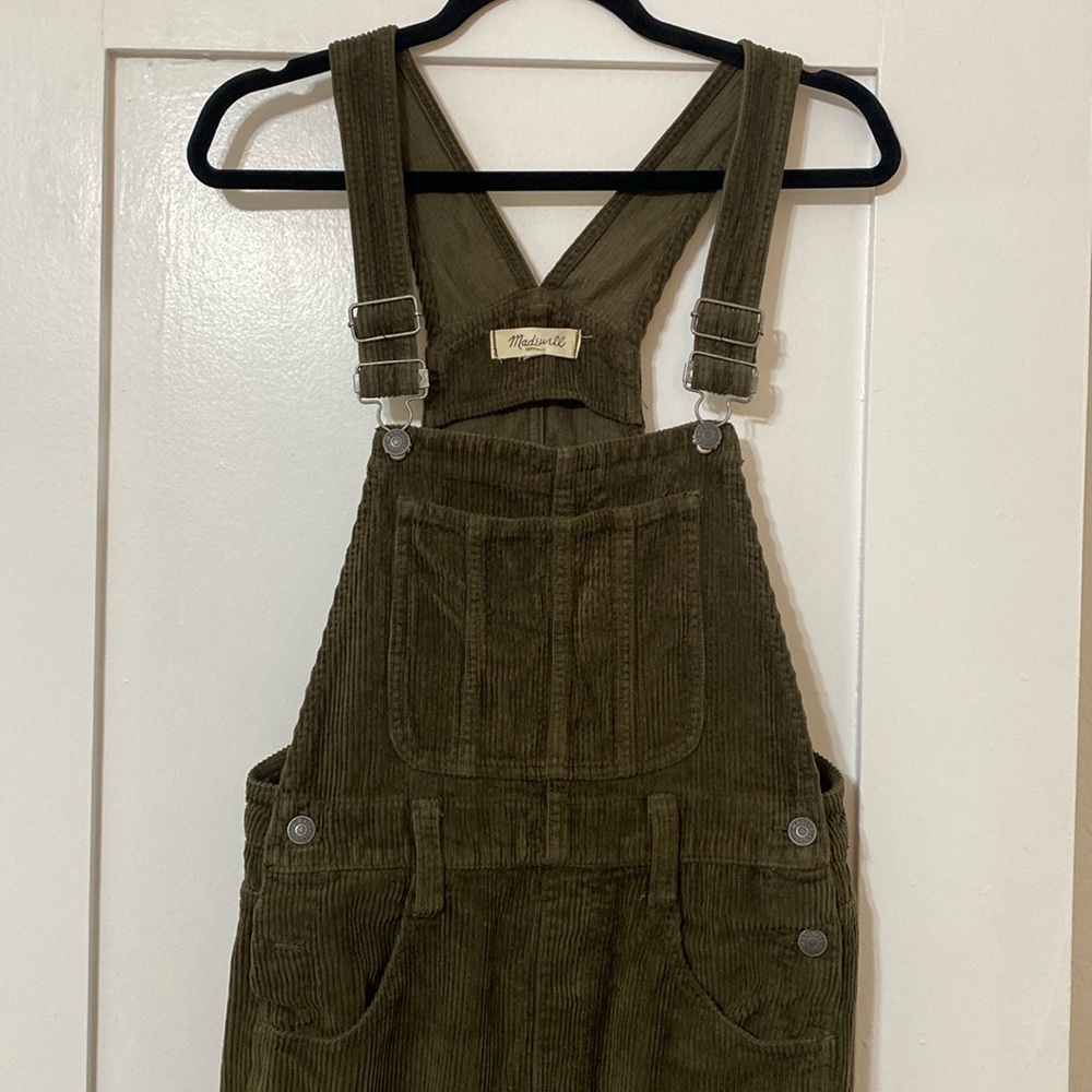 Madewell corduroy straight leg overall